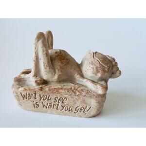 Vintage Frog Figurine – 1980s Gibson Greetings Retro Decor